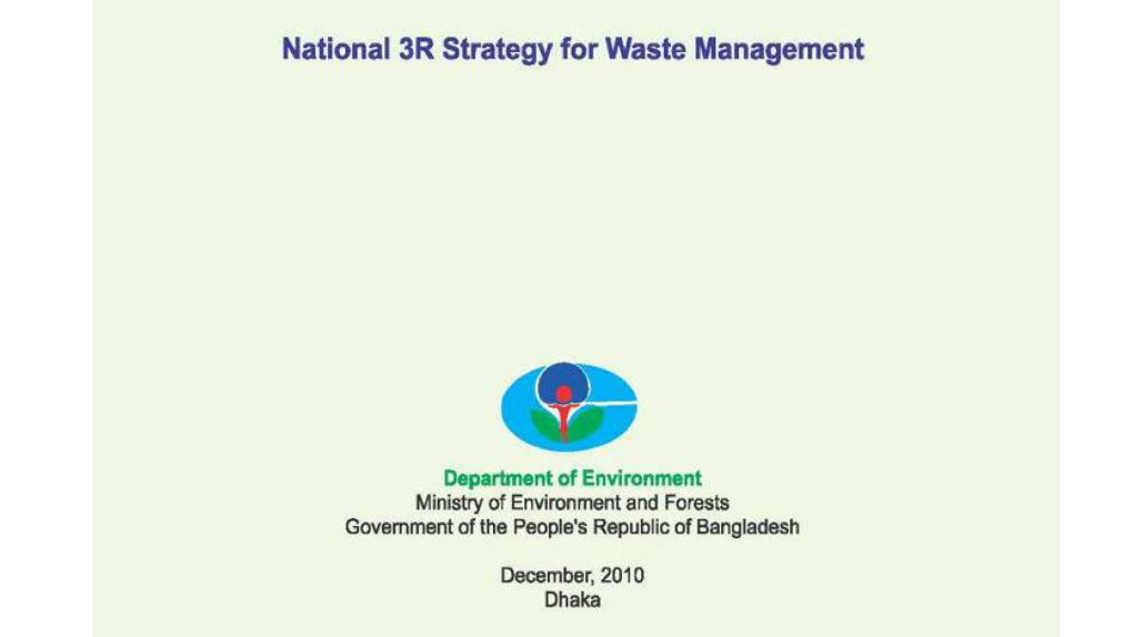 National 3R Strategy for Waste Management 2010)