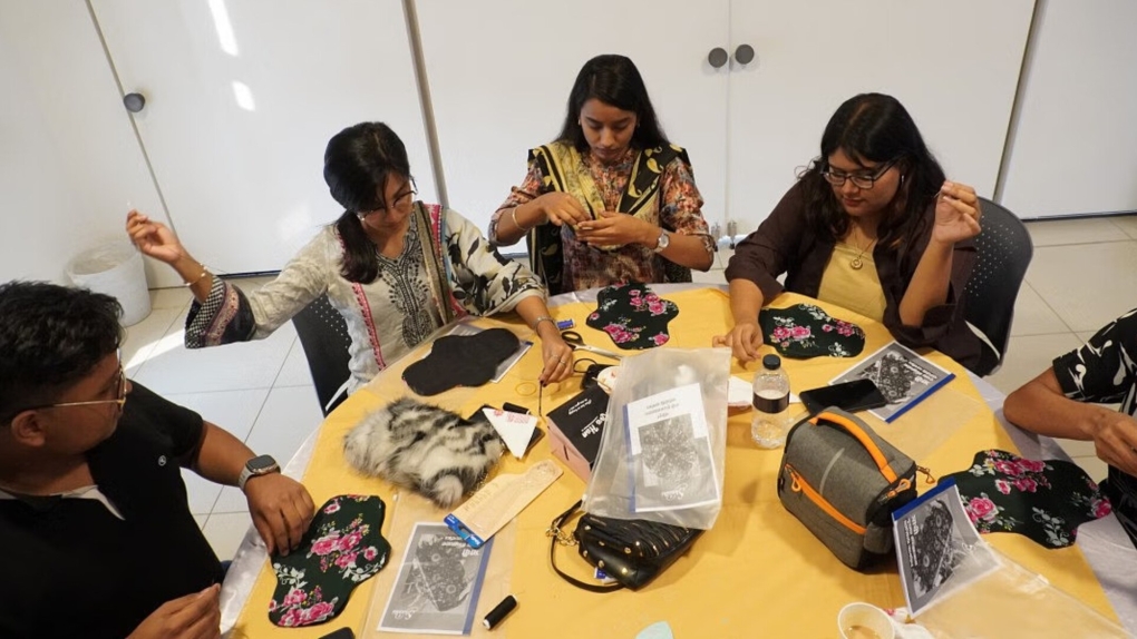 Empowering change: Shaathi marks Menstrual Hygiene Day 2023 with reusable pad-making workshop)