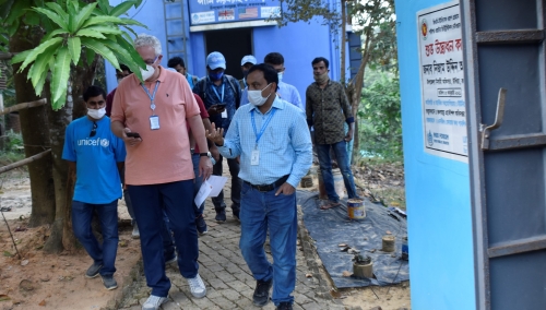 WASH Chief of UNICEF Bangladesh visit at Host Community Ukhiya, Coxs Bazar.
