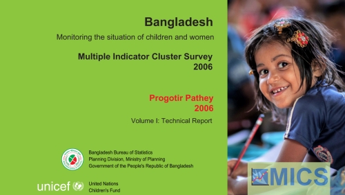 Bangladesh Multiple Indicator Cluster Survey (MICS 2006)